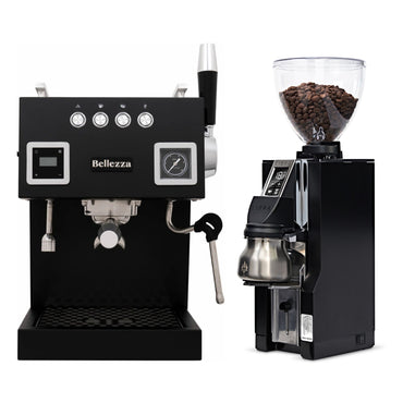 Bellezza Bellona Dual Boiler & Eureka Mignon Libra 65 AP Coffee Grinder Package