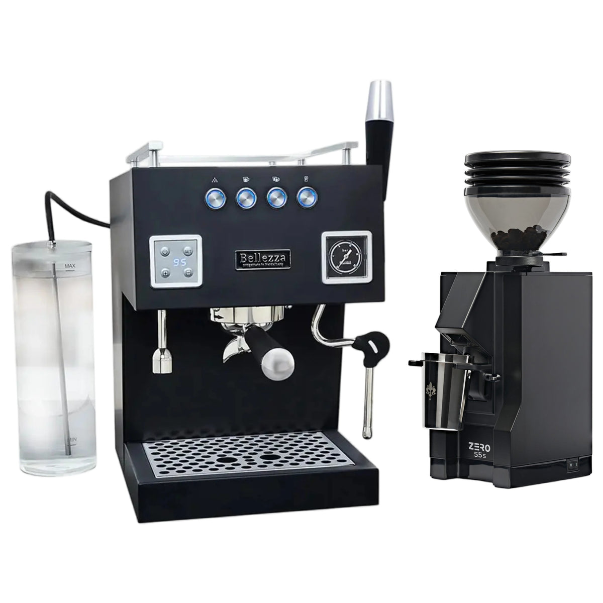 Bellezza Bellona & Eureka Mignon Zero 55s Espresso Bundle