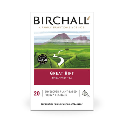 Birchall Great Rift Breakfast Blend 20 Enveloped Plant-Based Prism Tea Bags