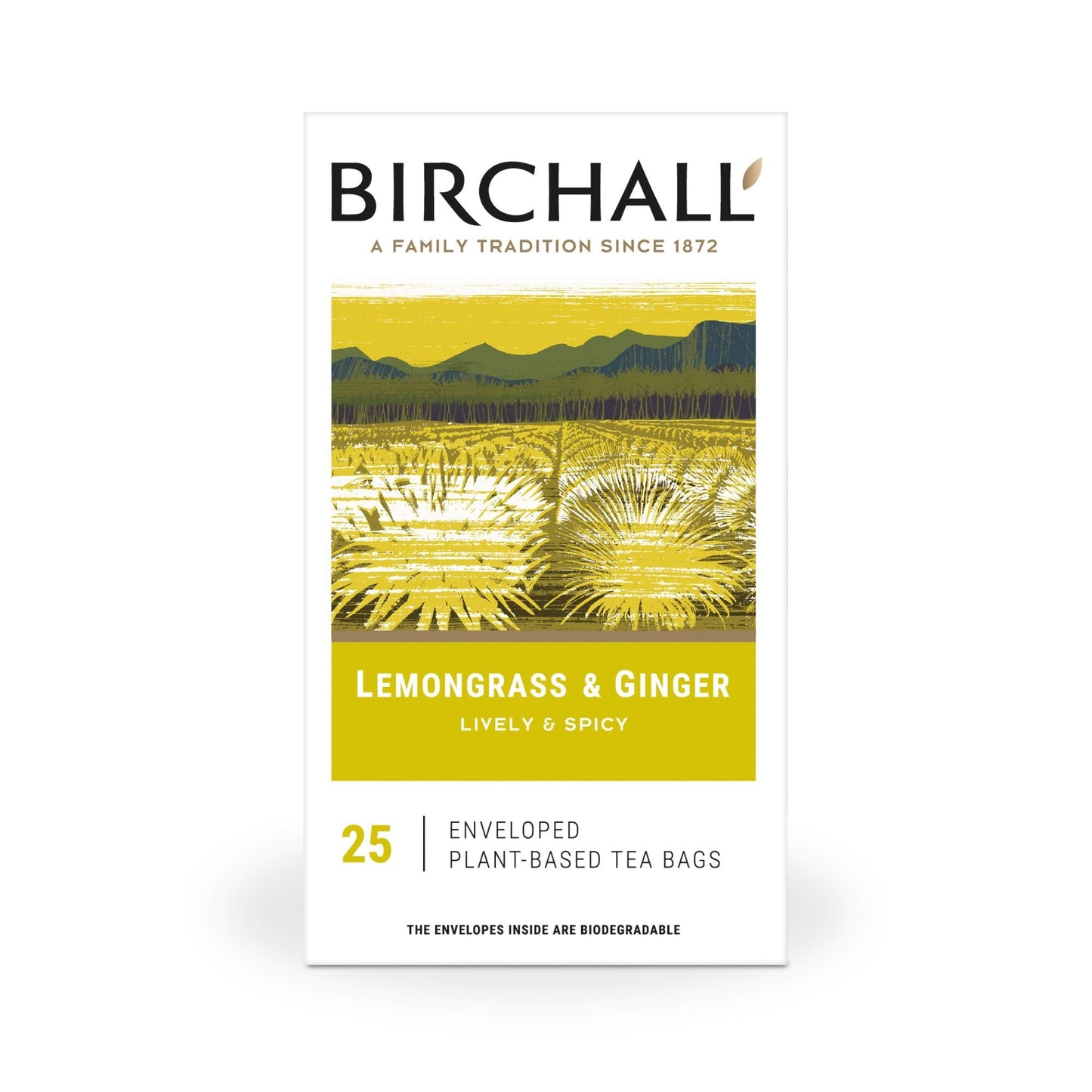 Birchall Lemongrass & Ginger – 25 Enveloped Tea Bags