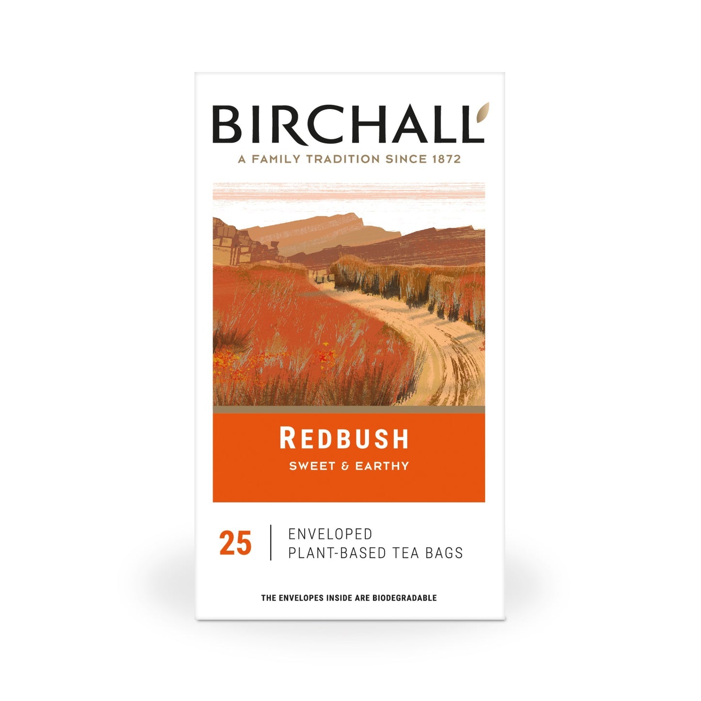 Birchall Redbush – Enveloped Rooibos Tea Bags - 25 Pack