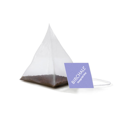 Birchall Virunga Earl Grey Enveloped Plant-Based Prism Tea Bags – 20 Pack