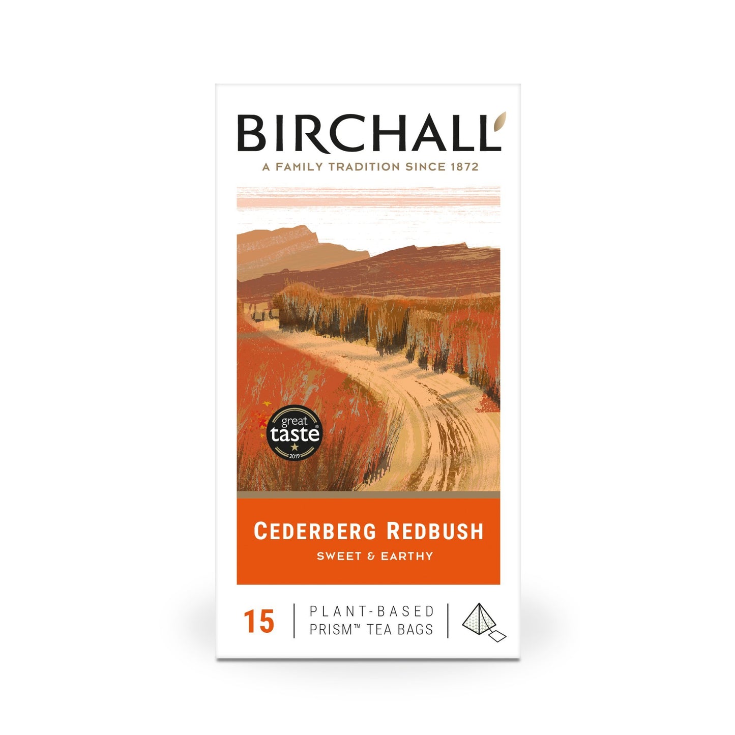 Birchall Cederberg Redbush Plant-Based Prism Tea Bags - 15 Pack
