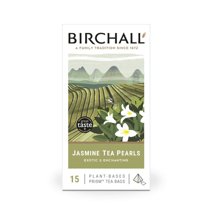Birchall Jasmine Tea Pearls Prism Tea Bags - Pack of 15