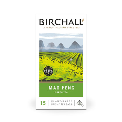 Birchall Mao Feng Green Tea Prism Tea Bags