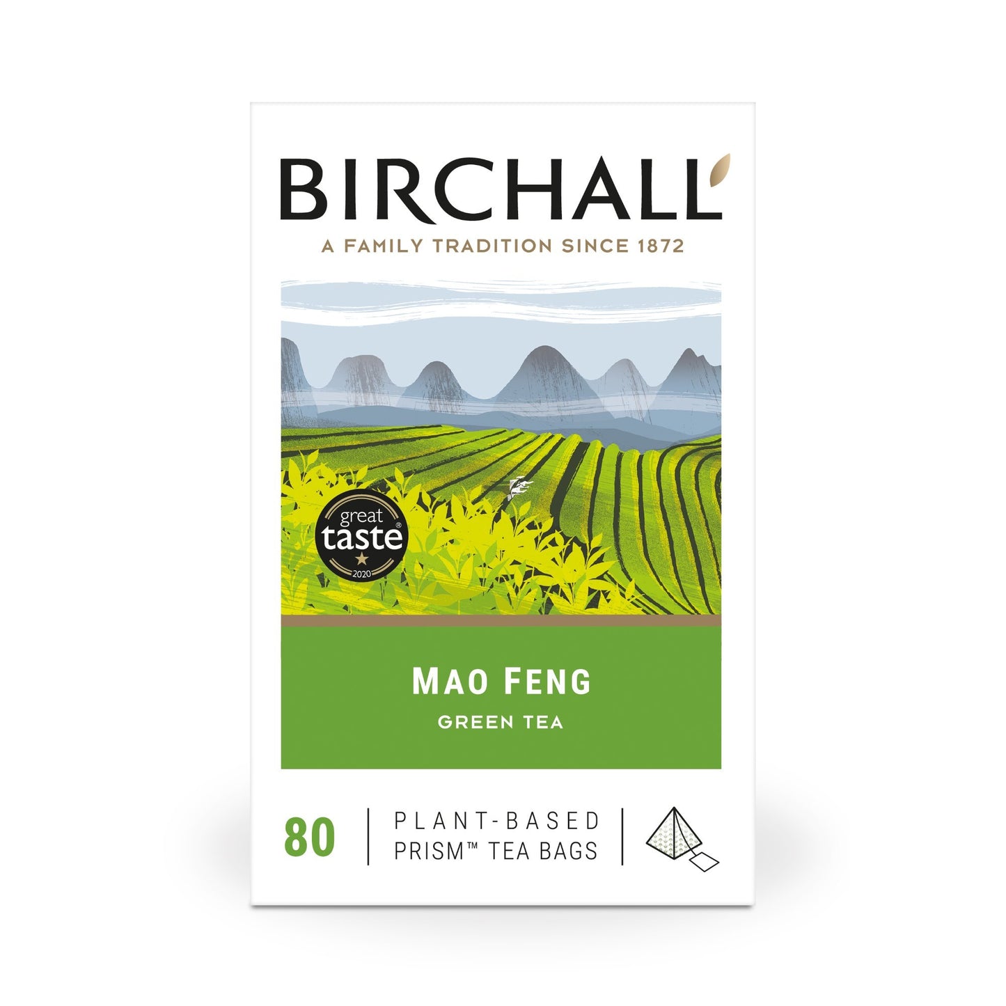 Birchall Mao Feng Green Tea Prism Tea Bags