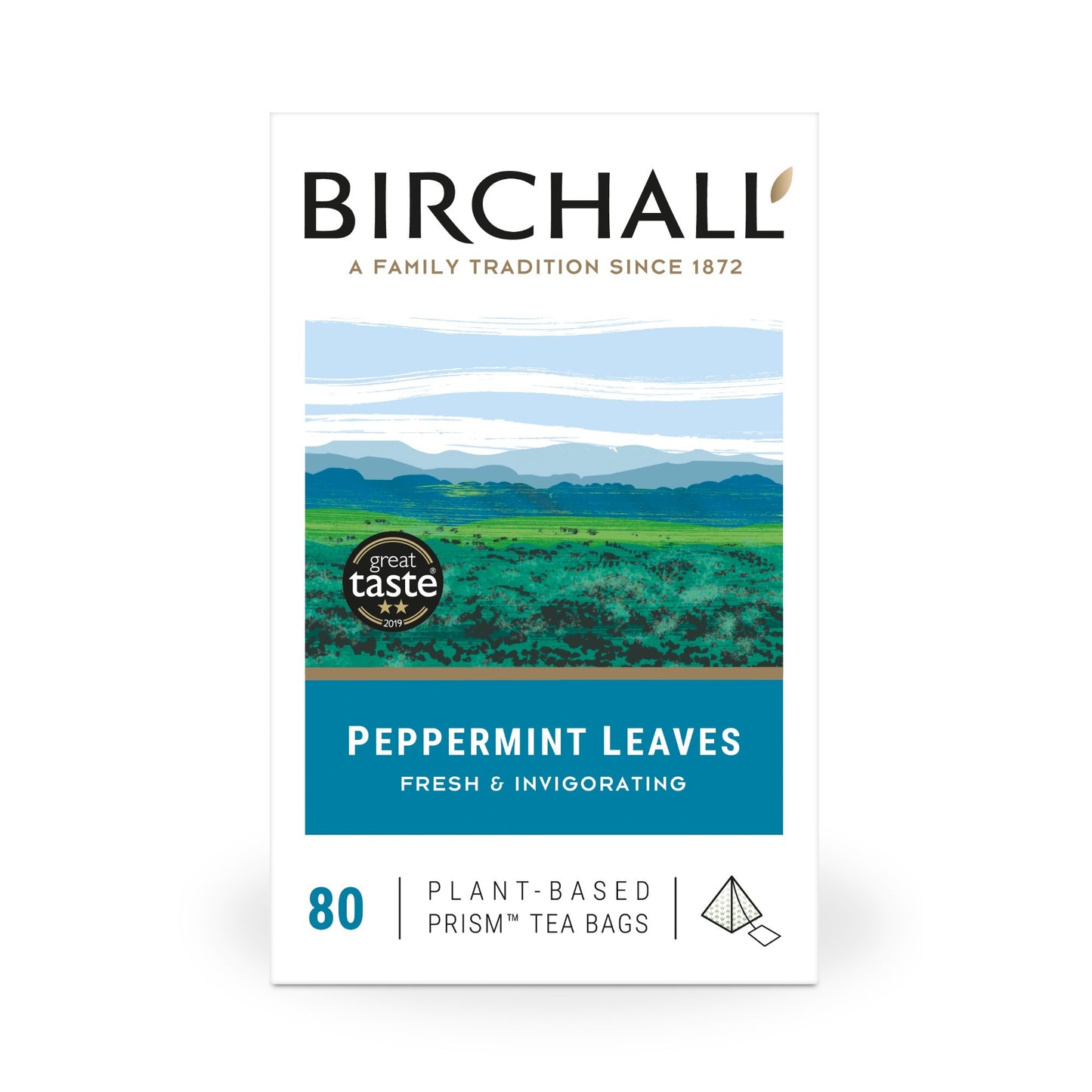 Birchall Peppermint Leaves Prism Tea Bags