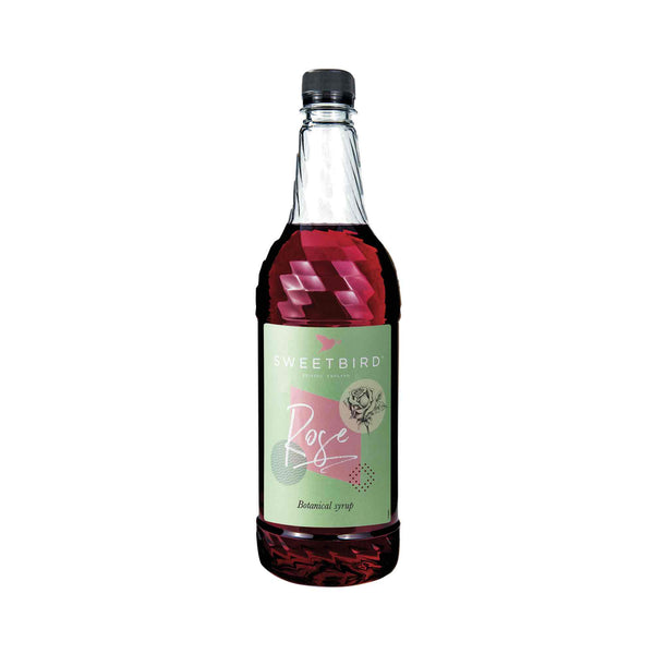 NEW - Sweetbird Botanical Rose Syrup - 1 Litre Bottle