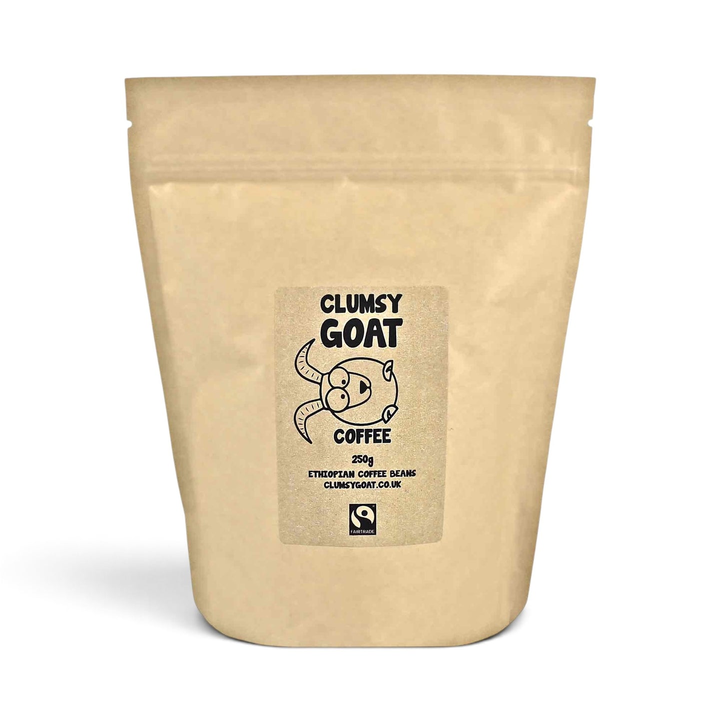 Clumsy Goat Fairtrade Ethiopian Sidamo Coffee Beans - 100% Arabica