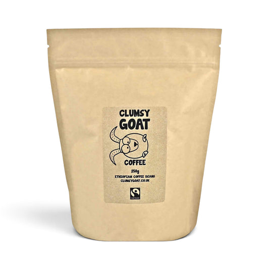 Clumsy Goat Fairtrade Ethiopian Sidamo Coffee Beans - 100% Arabica