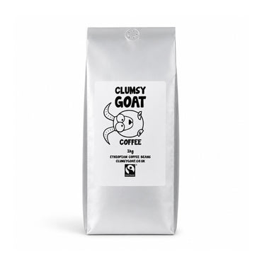 Clumsy Goat Fairtrade Ethiopian Sidamo Coffee Beans - 100% Arabica