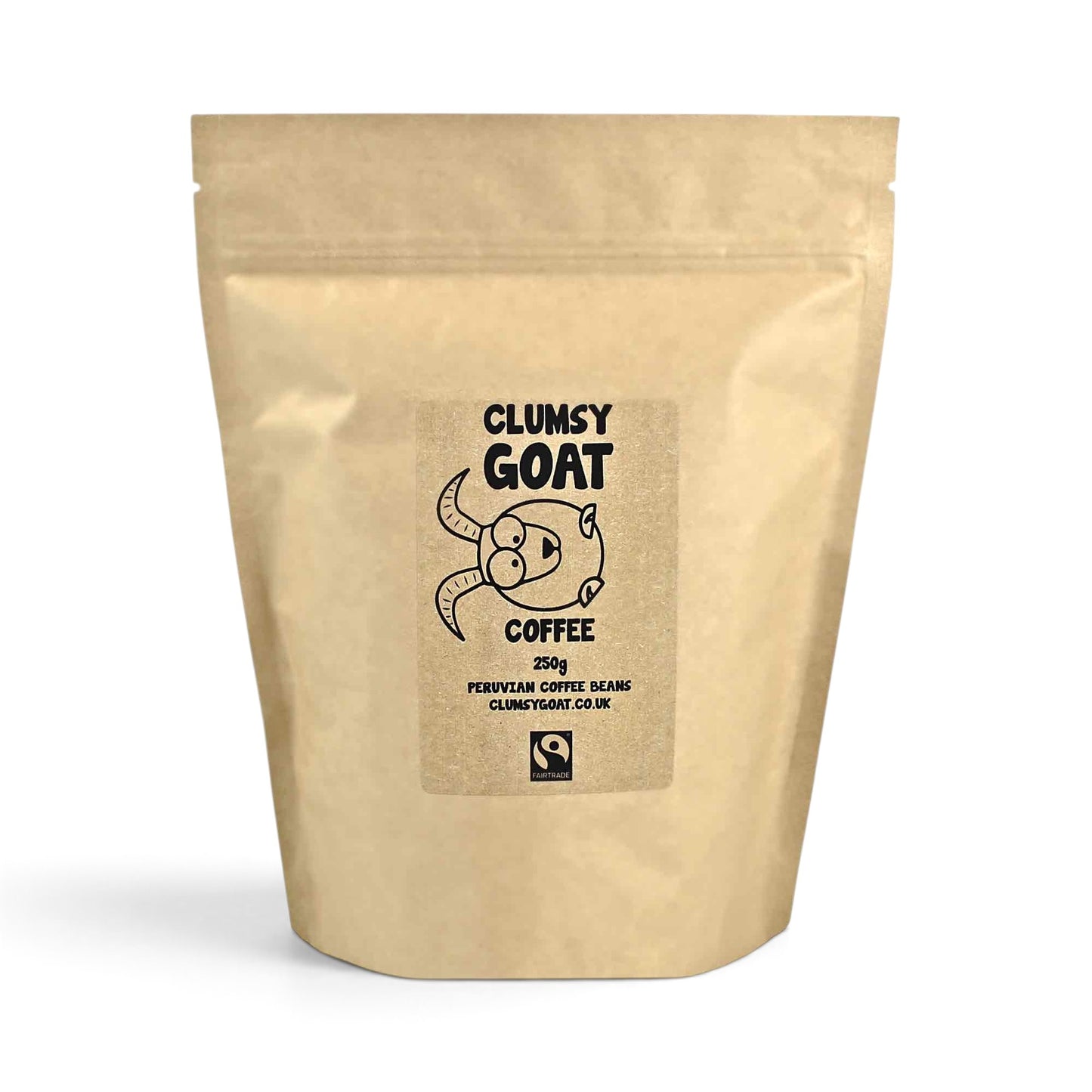 Clumsy Goat Fairtrade Peruvian Coffee Beans - 100% Arabica