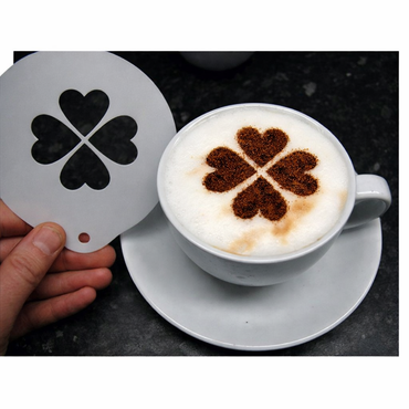 Clover Hot Chocolate Coffee Stencil