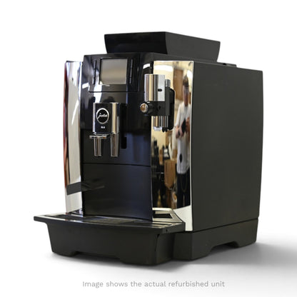 Jura WE8 Bean to Cup Coffee Machine + 1L Milk Cooler - 40 CPD (Refurbished)