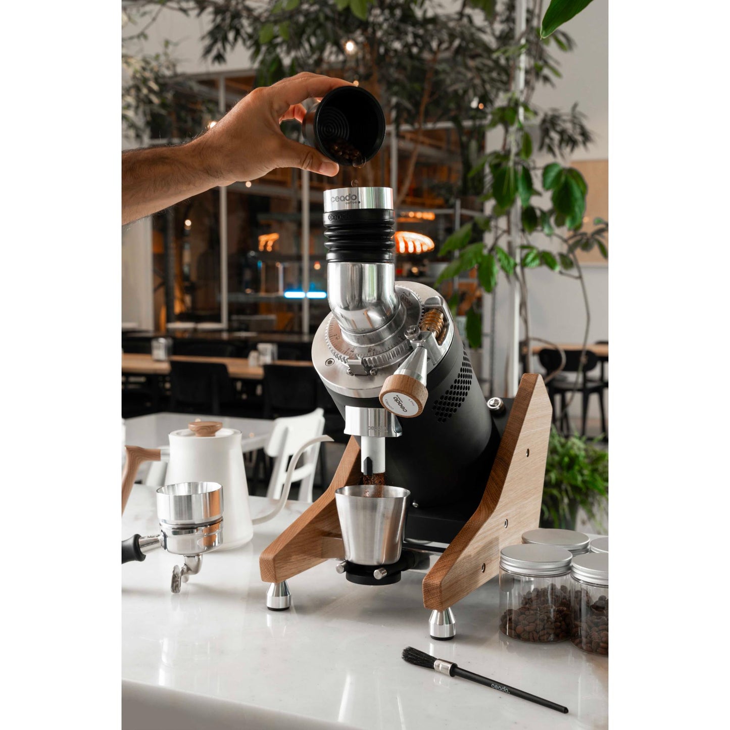 Ceado E37 Zero Naked Single-Dose Coffee Grinder - 83mm DLC Burrs