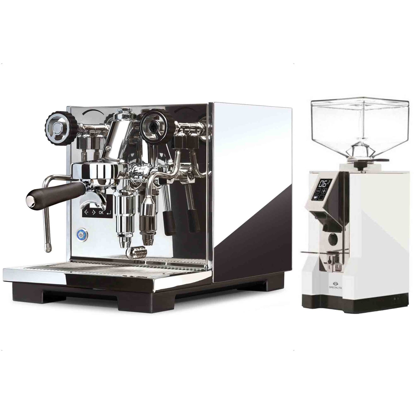 Eureka Espresso Machine & Mignon Specialita Grinder Package