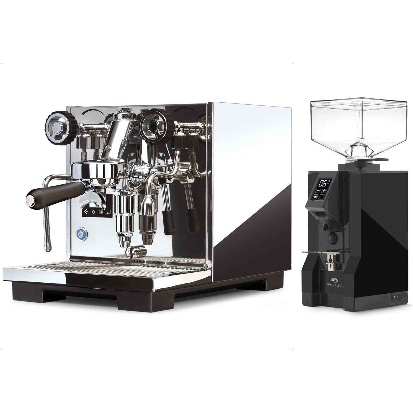 Eureka Espresso Machine & Mignon Specialita Grinder Package