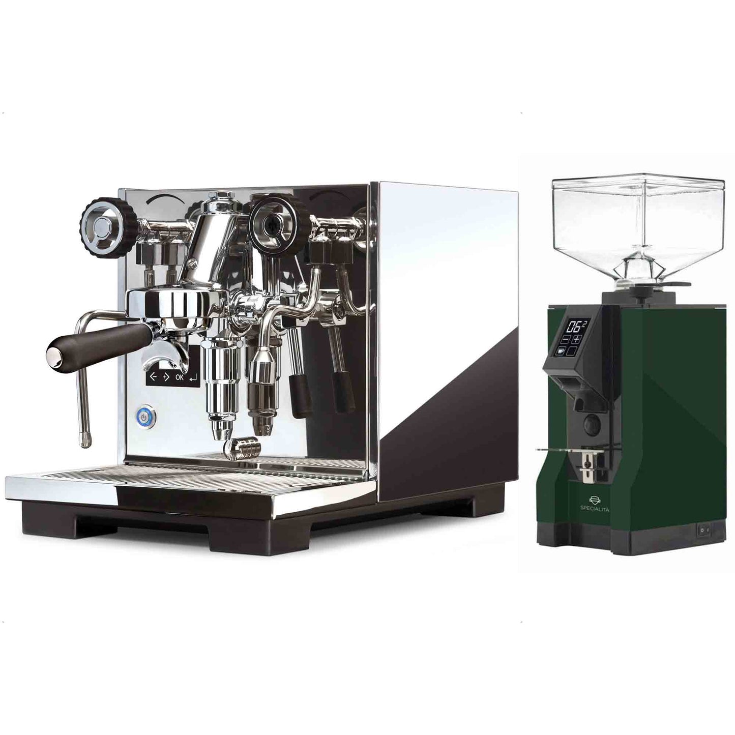 Eureka Espresso Machine & Mignon Specialita Grinder Package