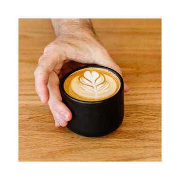 Fellow Monty Cappuccino Cup [Matte Black] – Double Wall Ceramic