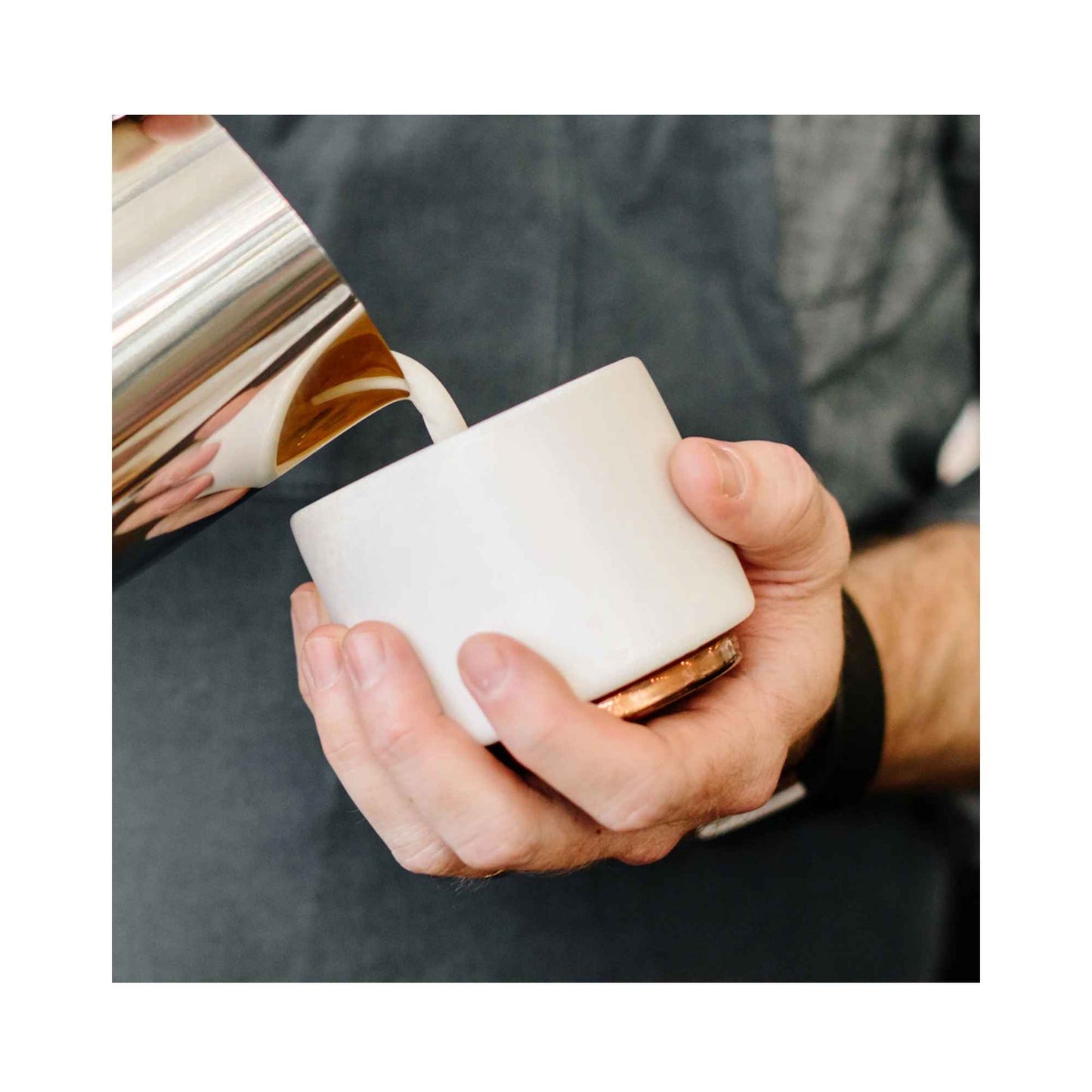 Fellow Monty Cappuccino Cup [Matte White] – Double Wall Ceramic
