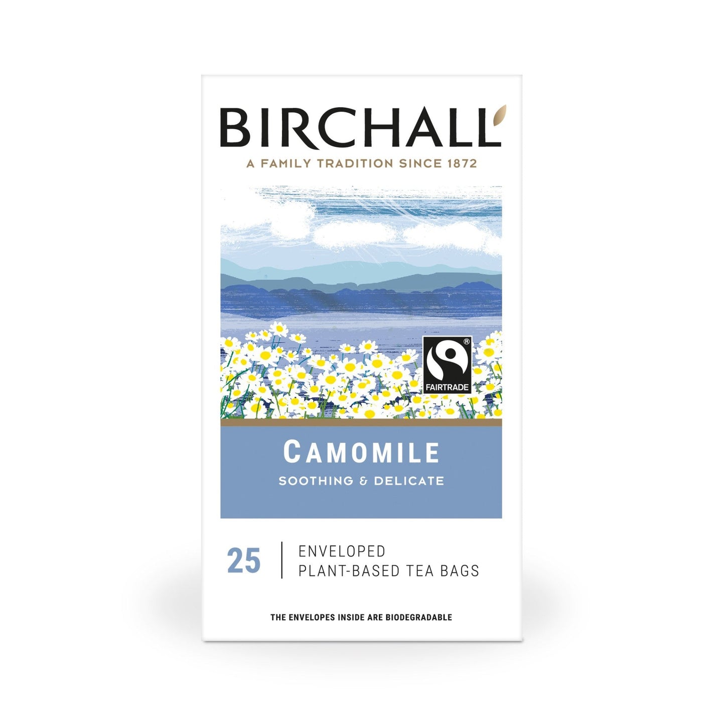 Birchall Camomile Herbal Tea – Enveloped Tea Bags - Pack of 25