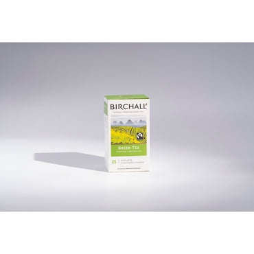 Birchall Green Tea Plant-Based Enveloped Tea Bags – 25 Pack