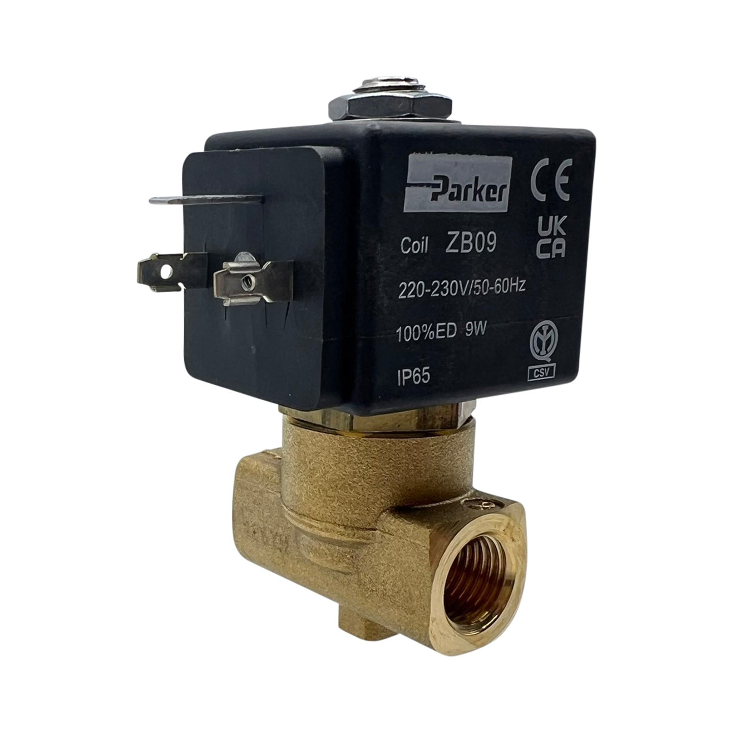 Parker Universal 2 Way Inlet Solenoid Valve 230V 1/4 3mm 9W