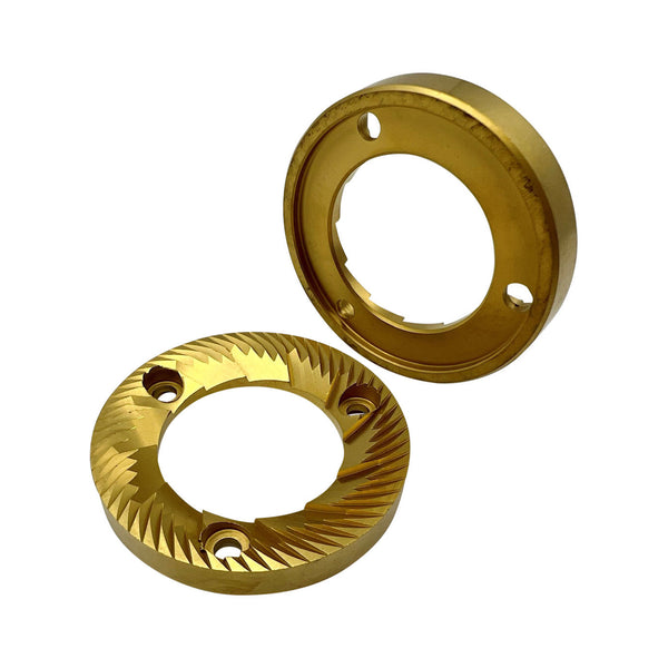 La Cimbali / Faema M51,52,53, S54, Ena, MD7S & Magnum Compatible Grinder Burrs – 63.5 x 38mm RH Titanium