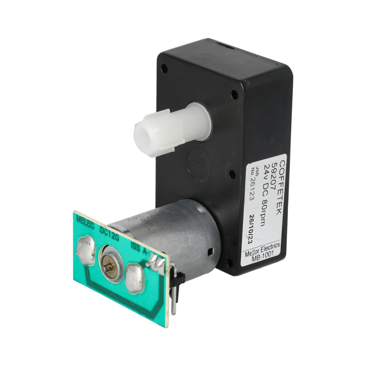 Coffetek Ingredient Motor 24V DC 80RPM with PCB
