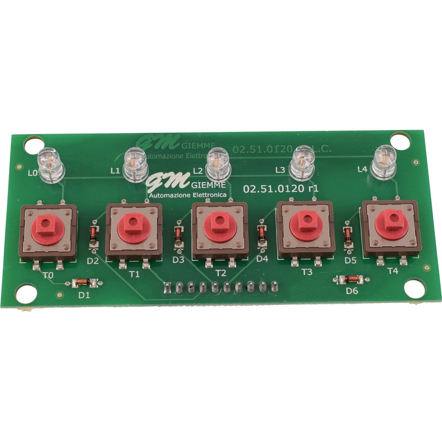 WEGA 5 Button Touchpad – Espresso Machine Control Panel