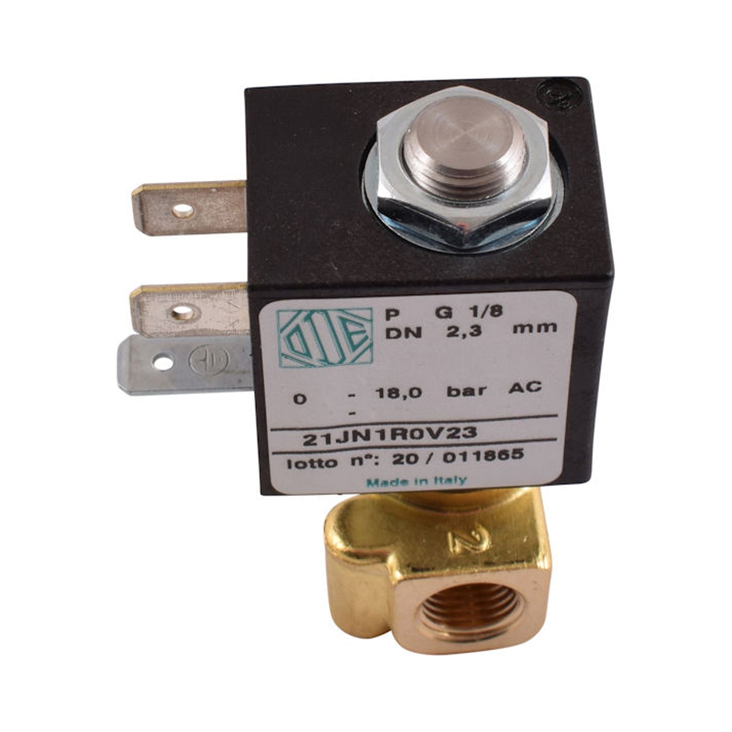 ODE 2 Way Inlet Solenoid Valve 230V 1/8 2.3mm Viton - ECM, San Marco