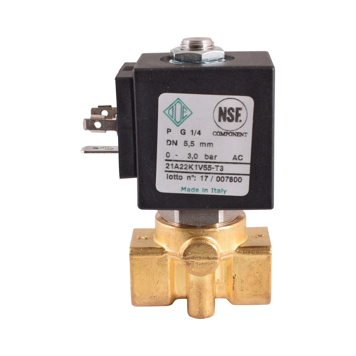 ODE 2-Way Inlet Solenoid Valve 24V 1/4 5.5mm – La Spaziale