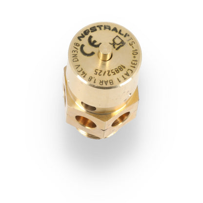 Universal 3/8 Safety Valve 1.8 Bar Certified Replacement Part - Wide Compatibility