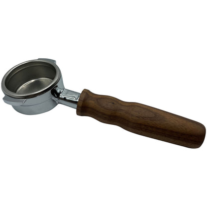 La Marzocco, Orchestrale & Slayer Compatible Bottomless Portafilter with Wooden Handle – 21g Basket