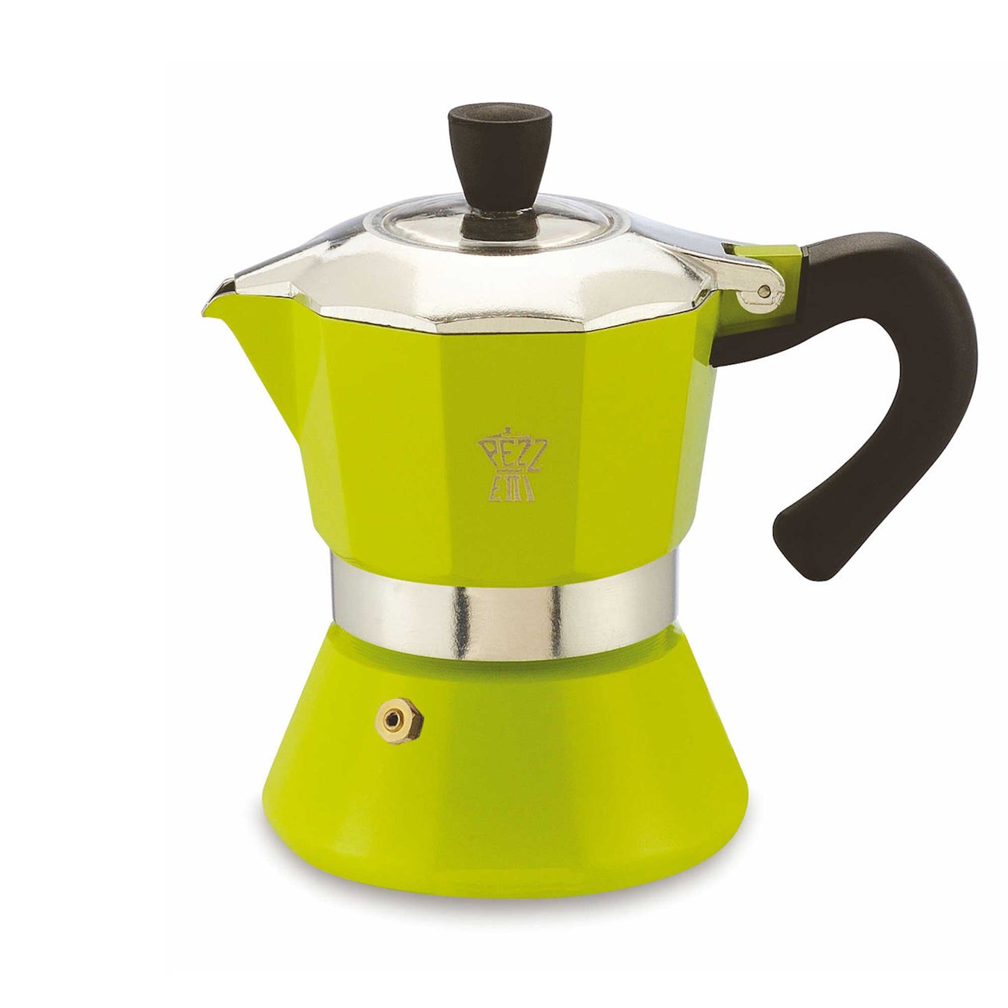 Pezzetti Bellexpress Aluminium Stove Top Moka Pot - 3 Cup - Green