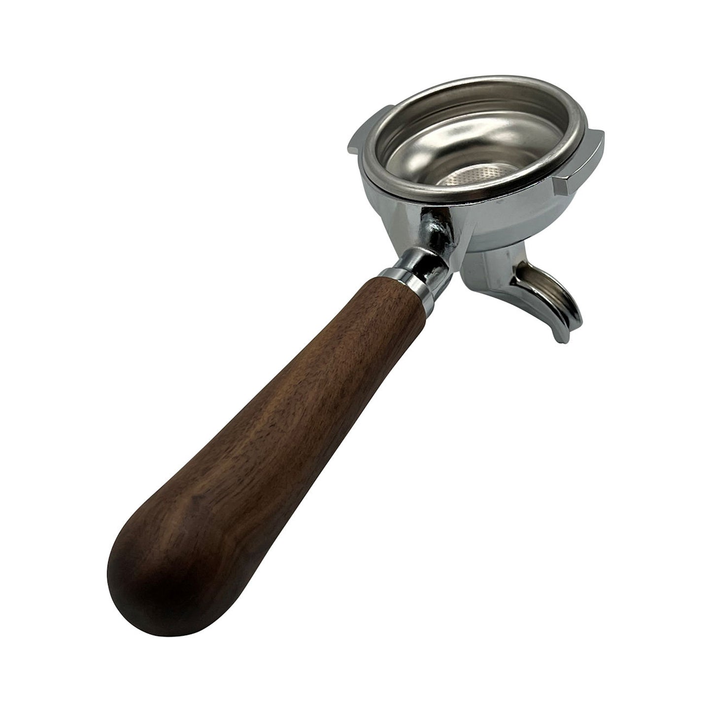 Universal Single Shot E61 58mm Portafilter – Wooden Handle – 8.5mm Gasket - Complete