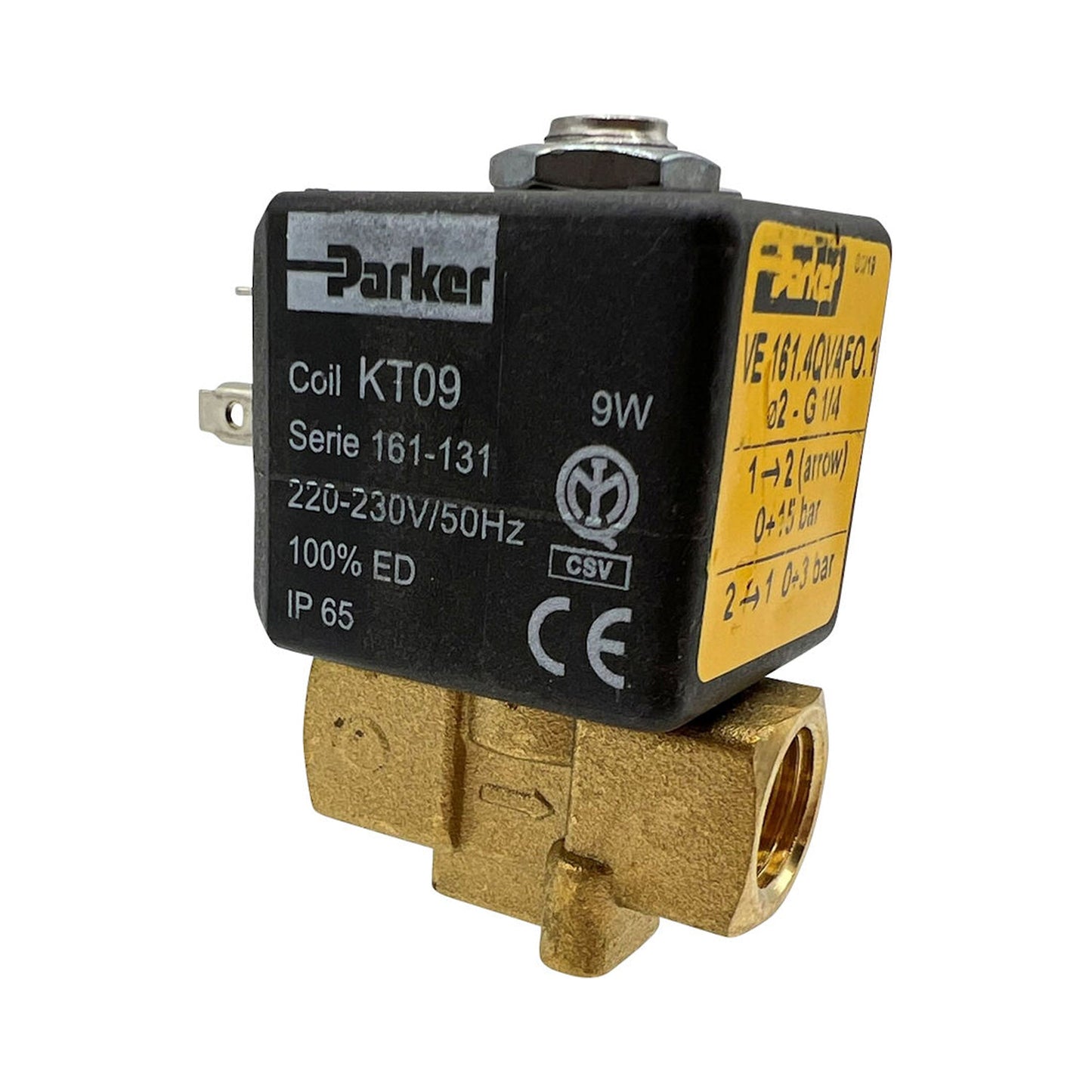 Parker 2-Way Inlet Solenoid Valve 230V 1/4 2MM – Crem / Expobar