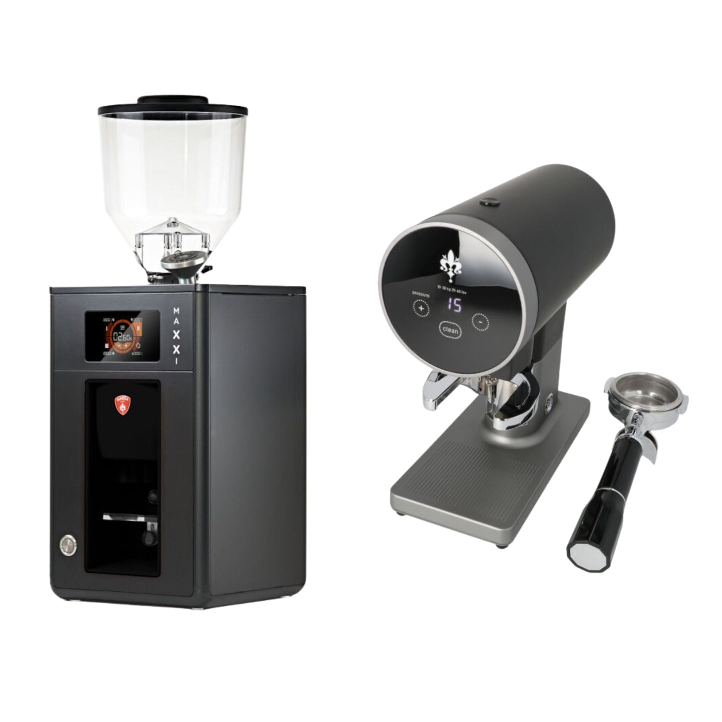Eureka MAXXI Grinder & Disko Automatic Tamper Bundle