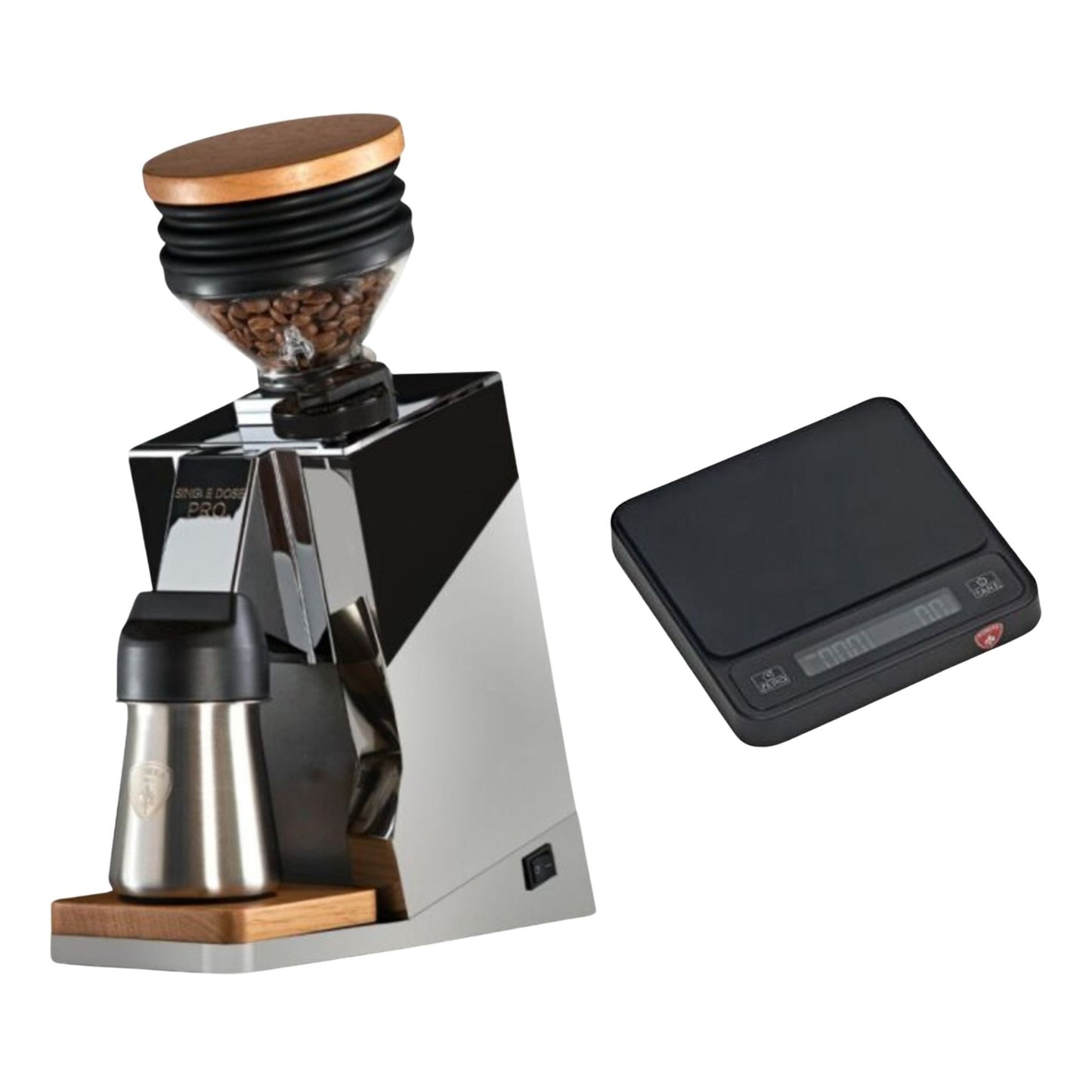 Eureka Oro Mignon Single Dose PRO 65 Grinder & Precisa Digital Scale Bundle