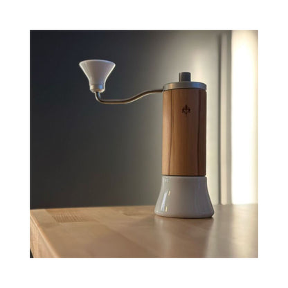 Eureka Baby Hand Grinder - Olive Body / Ceramic Base | 48mm Conical Burrs, Portable Design
