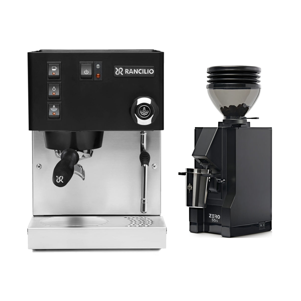 Rancilio Silvia E V6 & Eureka Mignon Zero 55s Home Espresso Bundle