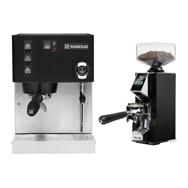 Rancilio Silvia E V6 Espresso Machine & Eureka Oro Mignon Stark W 65 Grinder Bundle