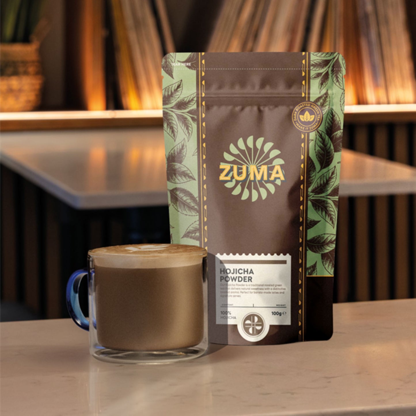 Zuma Hojicha Powder Tea 100g Pouch