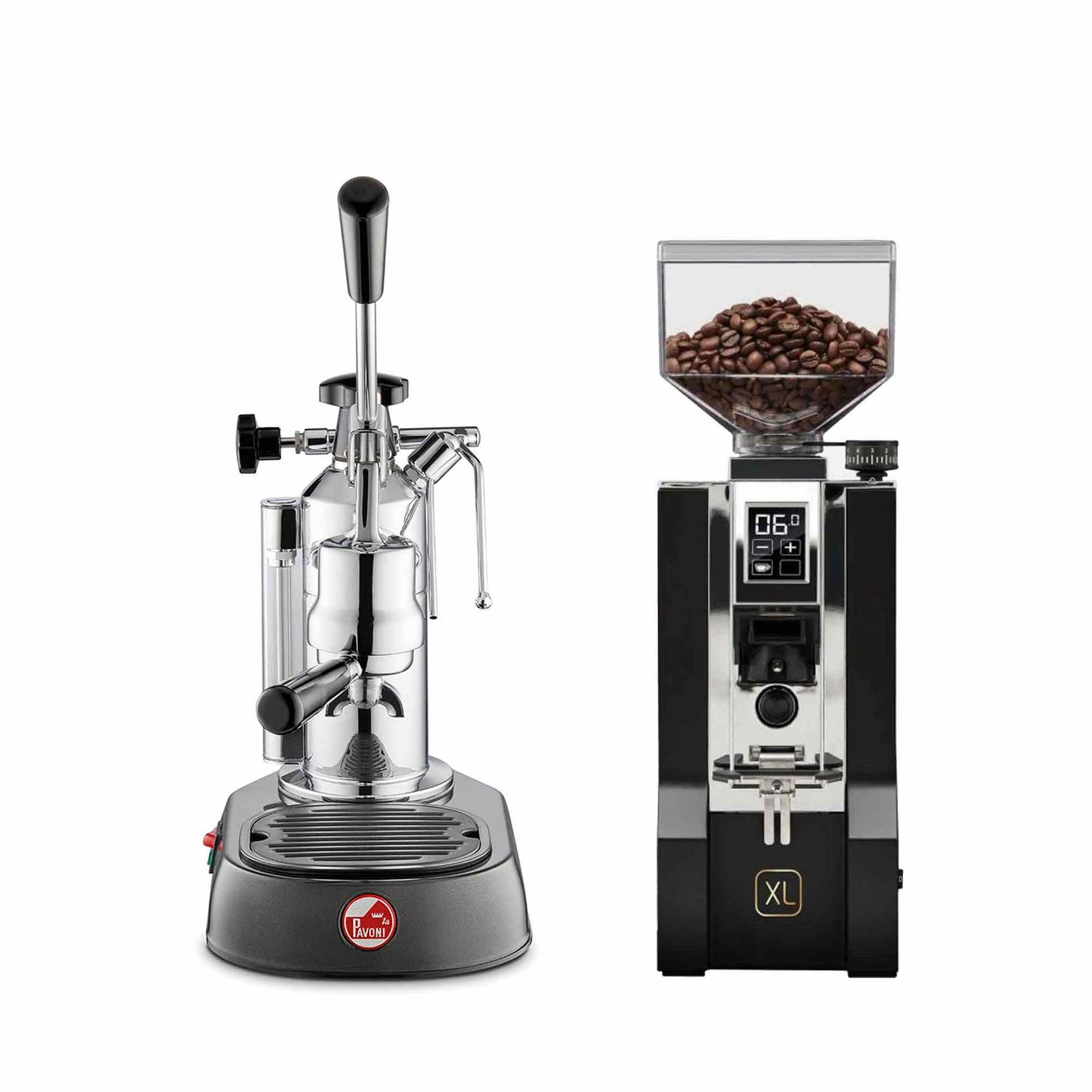 La Pavoni Lever + Eureka Mignon XL Coffee Machine Package