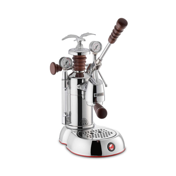 La Pavoni Esperto Abile Lever Coffee Machine - Stainless Steel and Wood