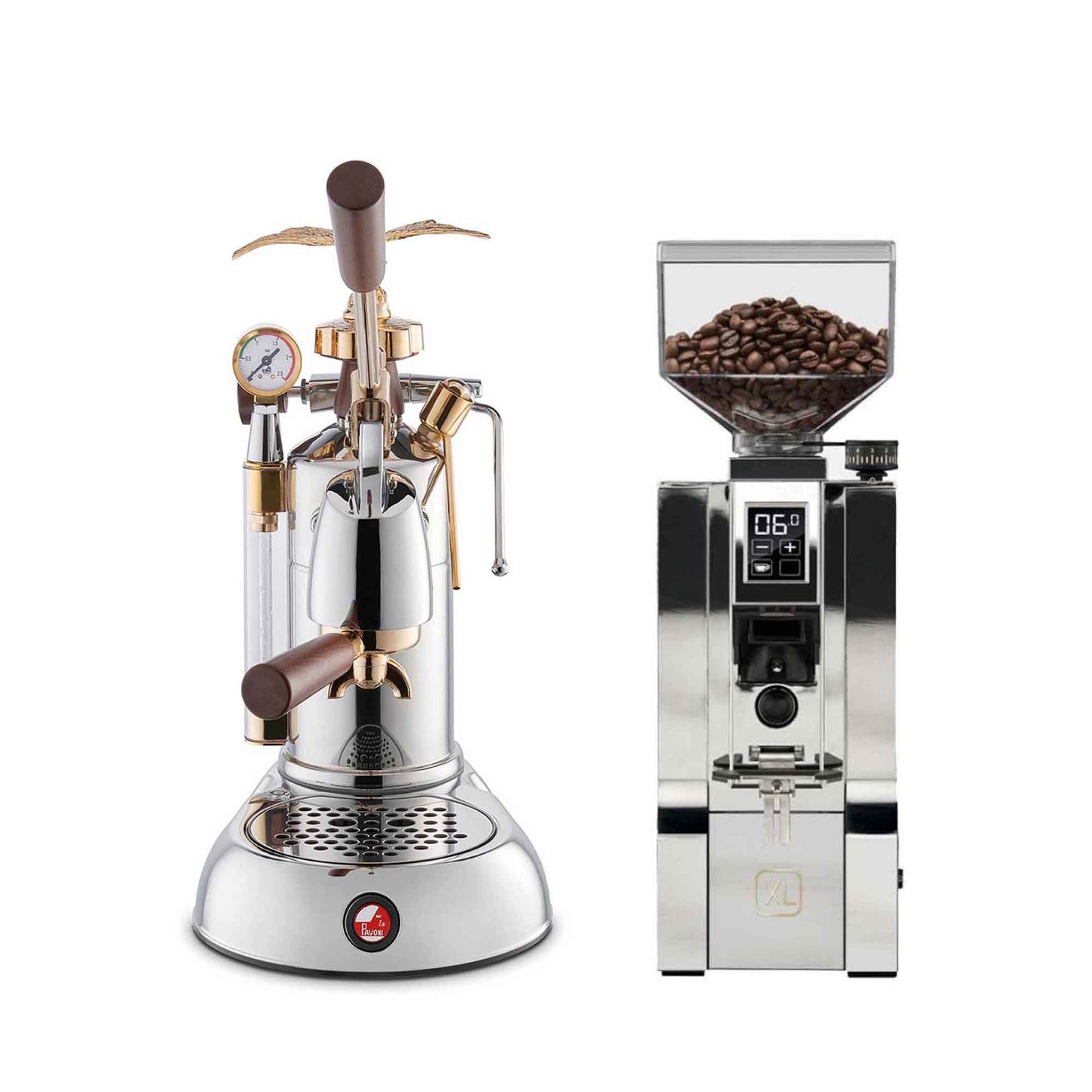 La Pavoni Lever + Eureka Mignon XL Coffee Machine Package