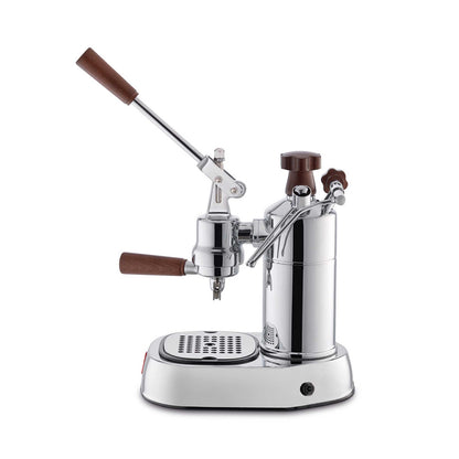 La Pavoni Professional Lusso Lever Coffee Machine - Stainless Steel & Wood