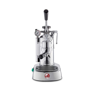 Refurbished & Ex Demo La Pavoni Professional Lusso Lever Coffee Machine - Stainless Steel & Black