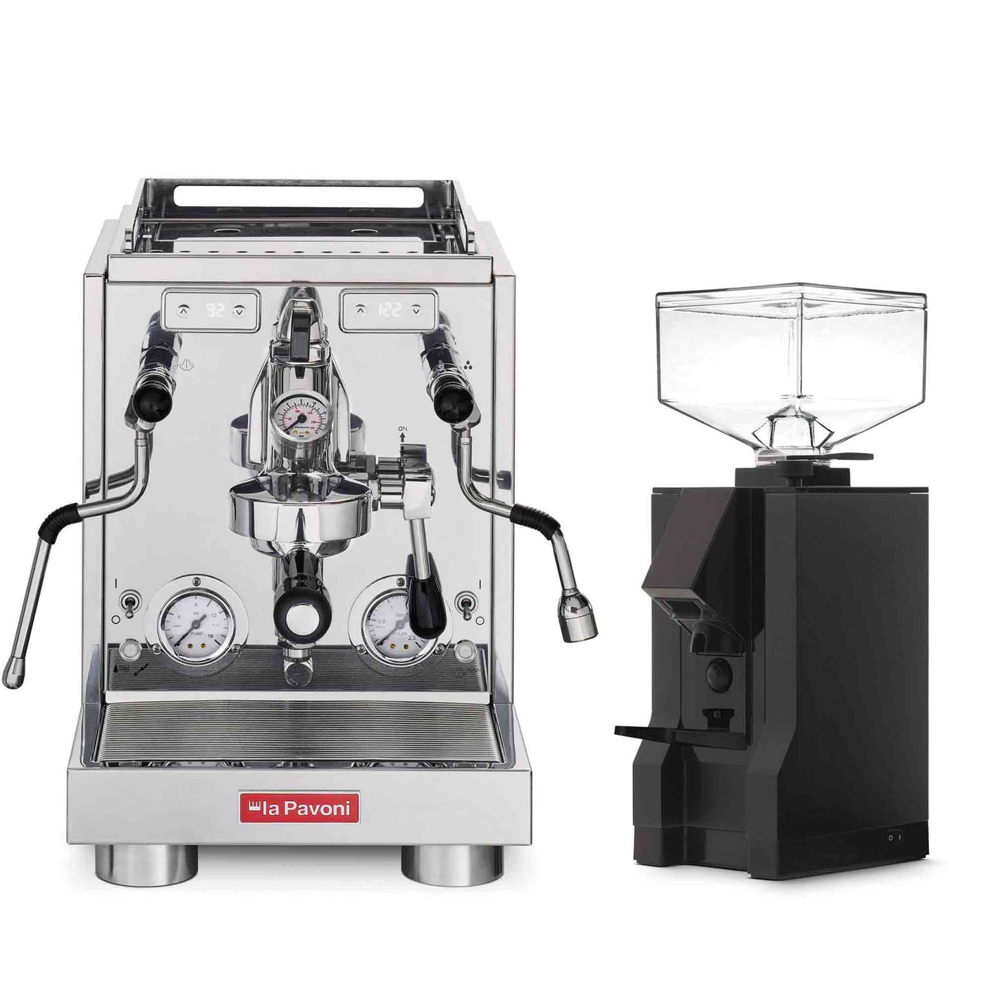 La Pavoni Traditional Machines + Eureka Manuale 50 Coffee Grinder Package