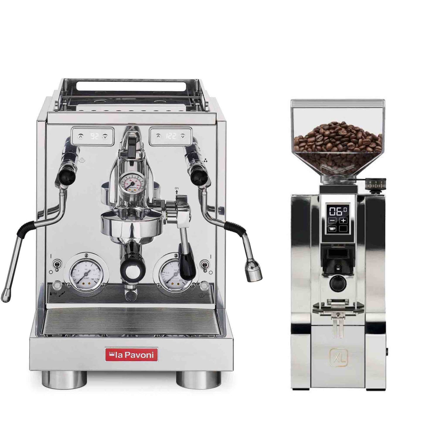 La Pavoni Traditional Machines + Eureka Mignon XL Coffee Grinder Package
